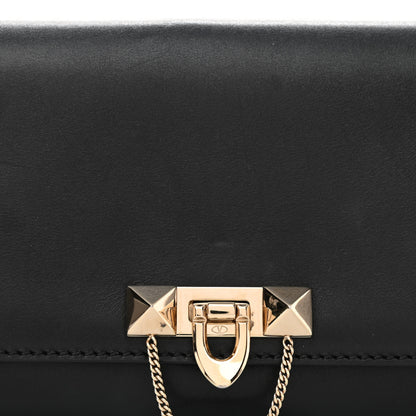 Valentino Garavani Vitello Demilune Chain Clutch Black 7 of 11
