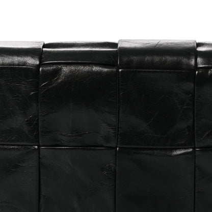 Bottega Veneta Paper Calfskin Maxi Intreccio The Belt Cassette Bag Black 8 of 12