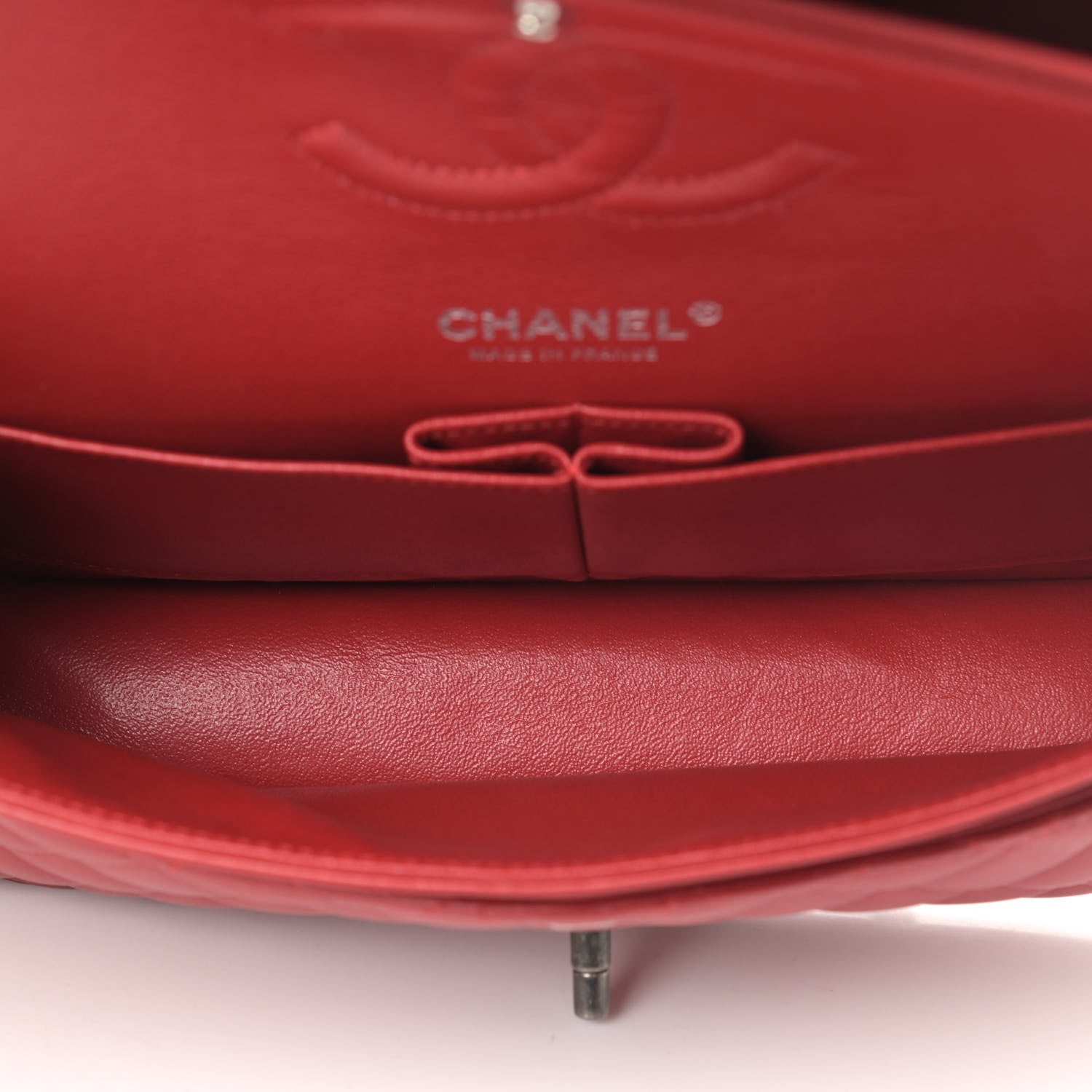 Chanel Lambskin Quilted Medium Double Flap Red 4 of 6