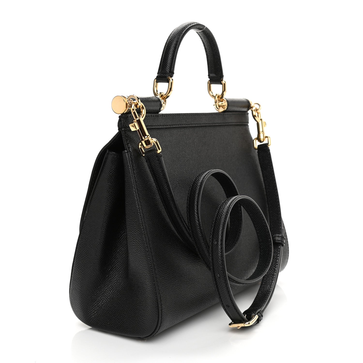 Dolce & Gabbana Dauphine Medium Miss Sicily Satchel Black 3 of 7