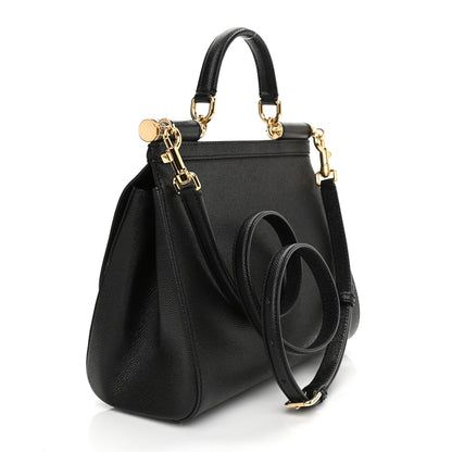 Dolce & Gabbana Dauphine Medium Miss Sicily Satchel Black 3 of 7