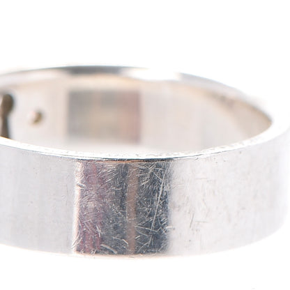 Tiffany Sterling Silver Diamond Locks Ring 54.5 7 8 of 8