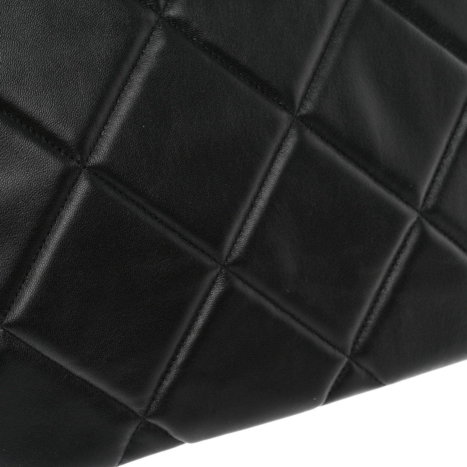 Chanel Goatskin Quilted Large Chanel 19 Pouch Black 8 of 11