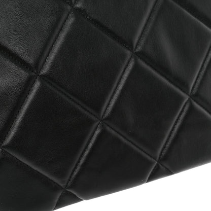 Chanel Goatskin Quilted Large Chanel 19 Pouch Black 8 of 11