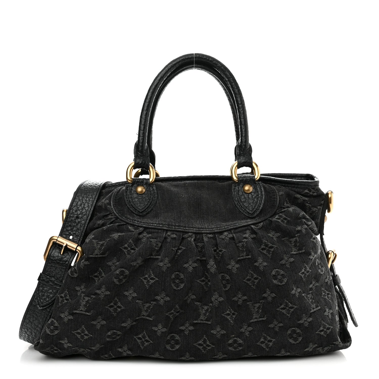 Louis Vuitton Denim Neo Cabby MM Black 1 of 12