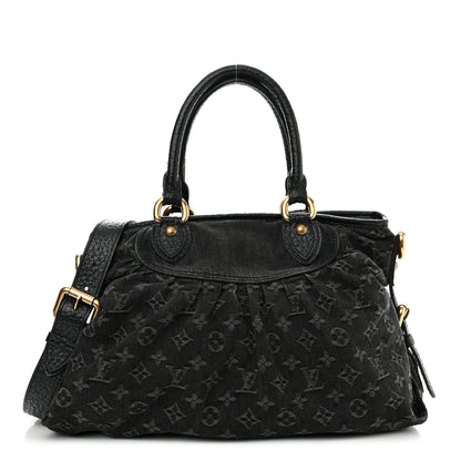 Louis Vuitton Denim Neo Cabby MM Black 1 of 12