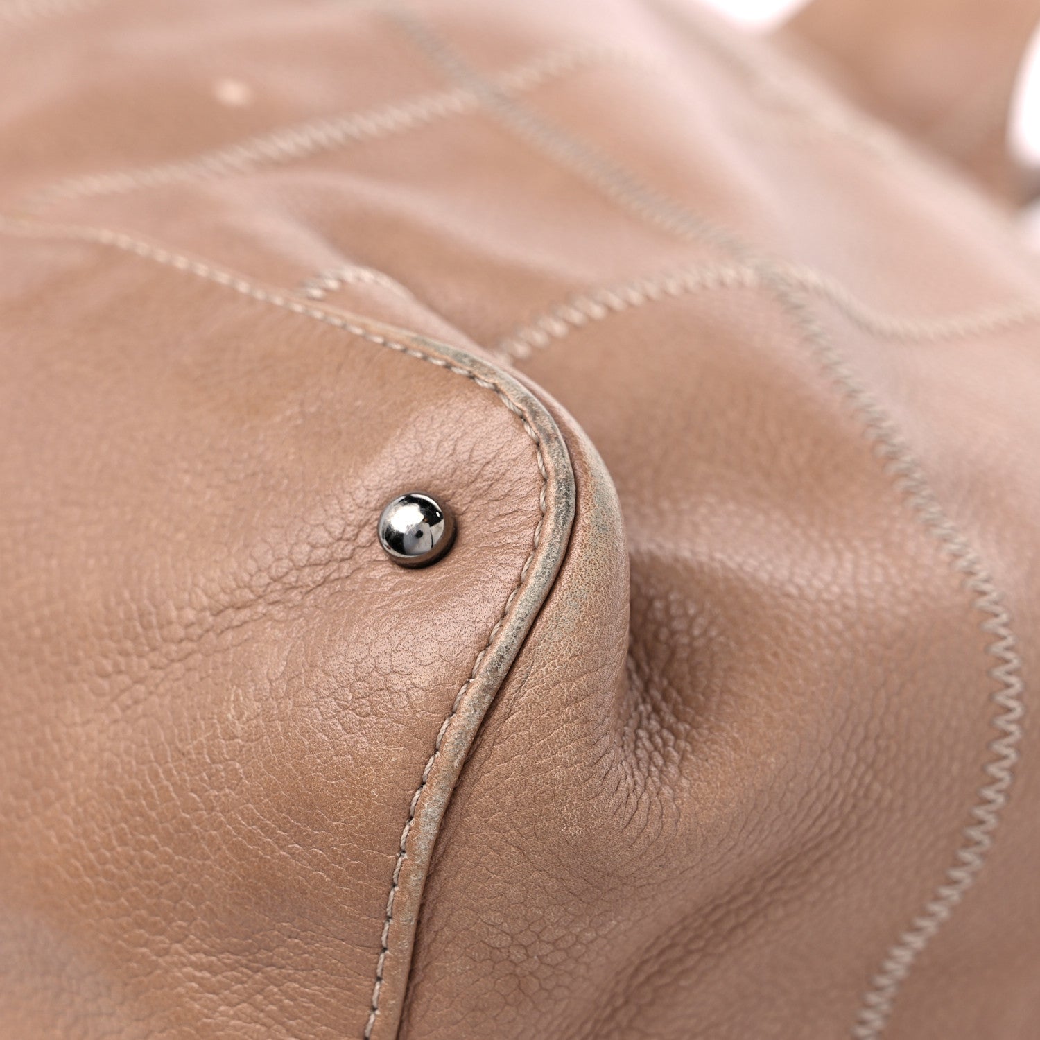 Chanel Calfskin Square Stitched Tassel Hobo Beige 10 of 24