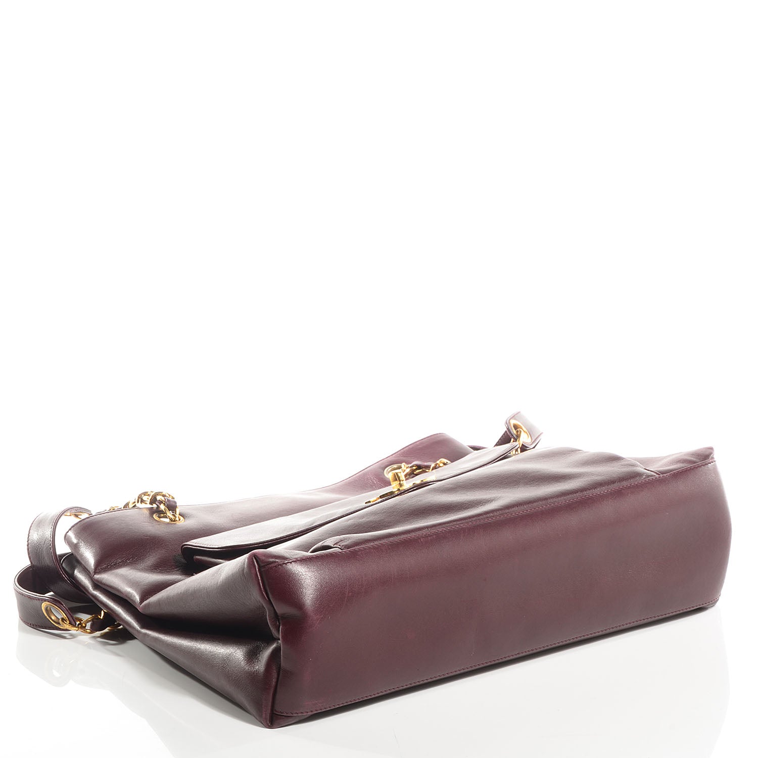 Chanel Calfskin Flap Shoulder Bag Bordeaux 4 of 9