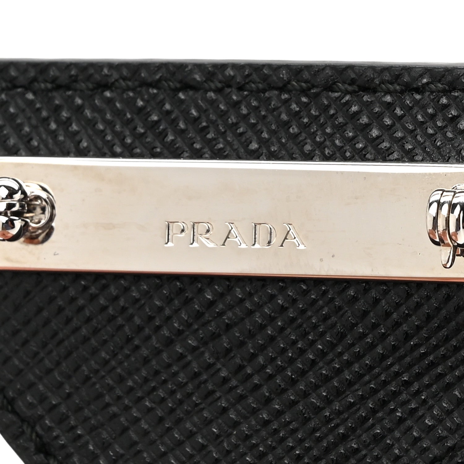 Prada Saffiano Enamel Logo Triangle Pin Black 1725244 – FASHIONPHILE