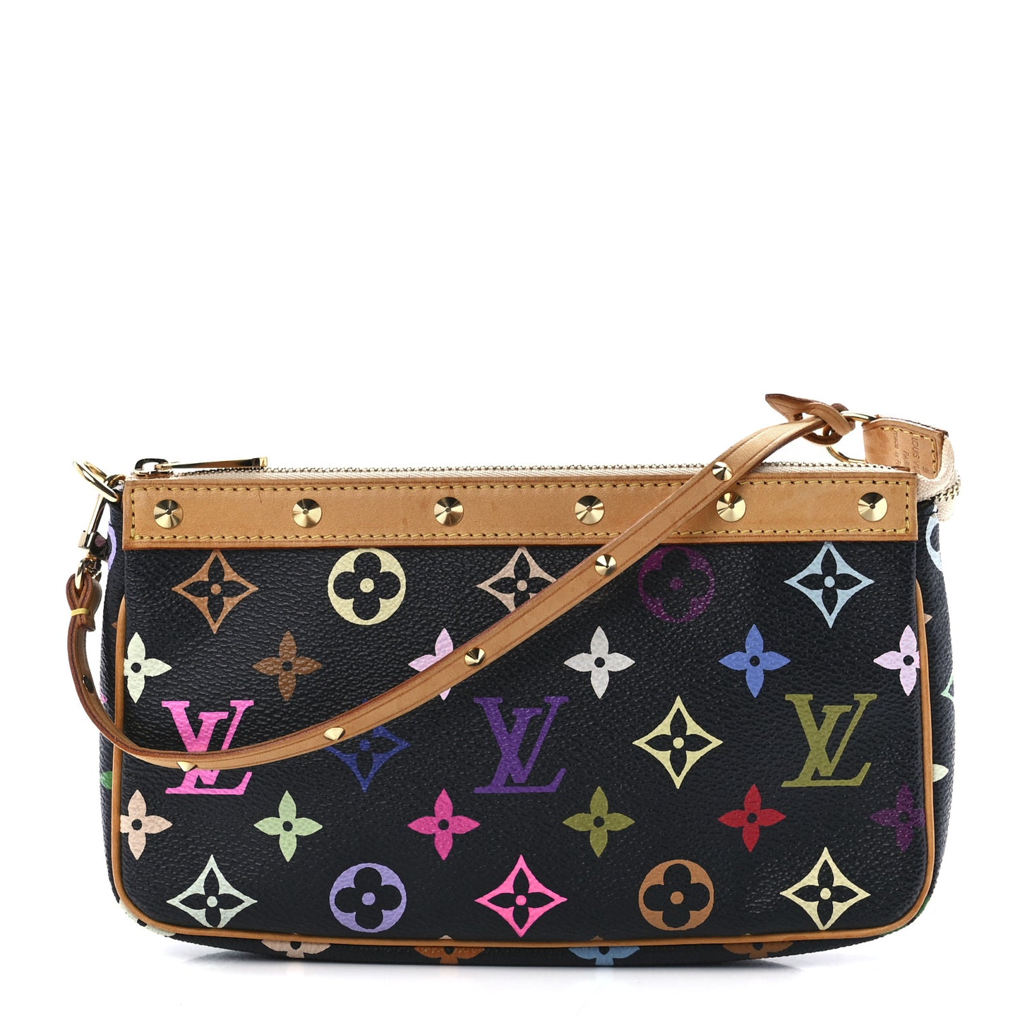 Monogram Multicolor Pochette Accessories Black