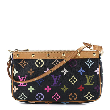 Louis Vuitton Monogram Multicolor Pochette Accessories Black 1 of 11