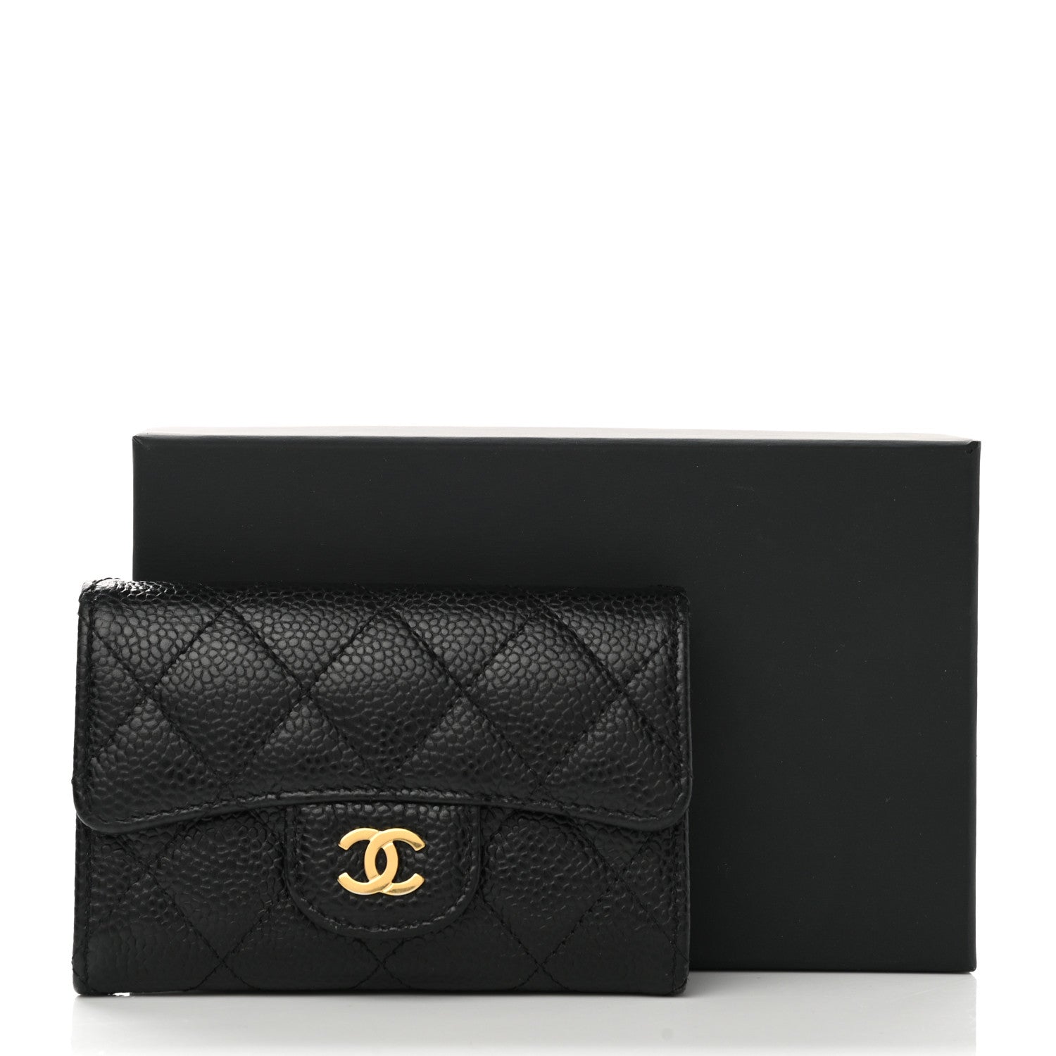 Chanel Caviar Quilted Flap Card Holder Black 9 of 9