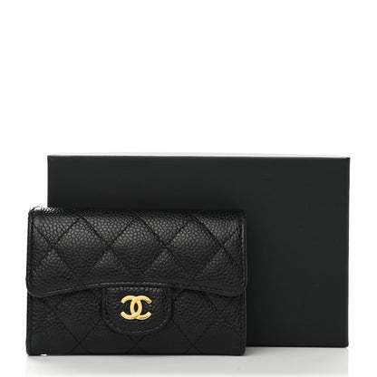 Chanel Caviar Quilted Flap Card Holder Black 9 of 9