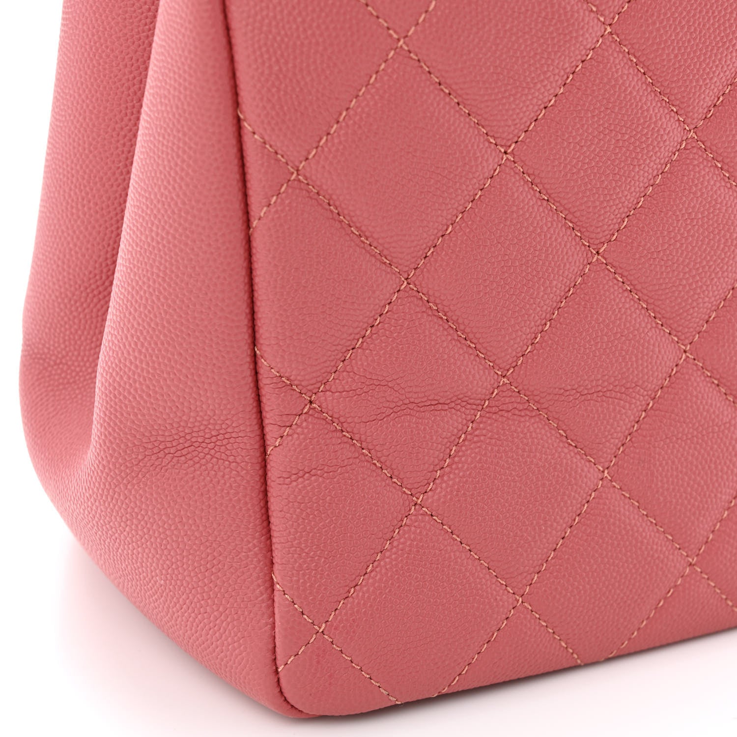 Chanel Caviar Quilted Small Business Affinity Shopping Bag Pink 11 of 12