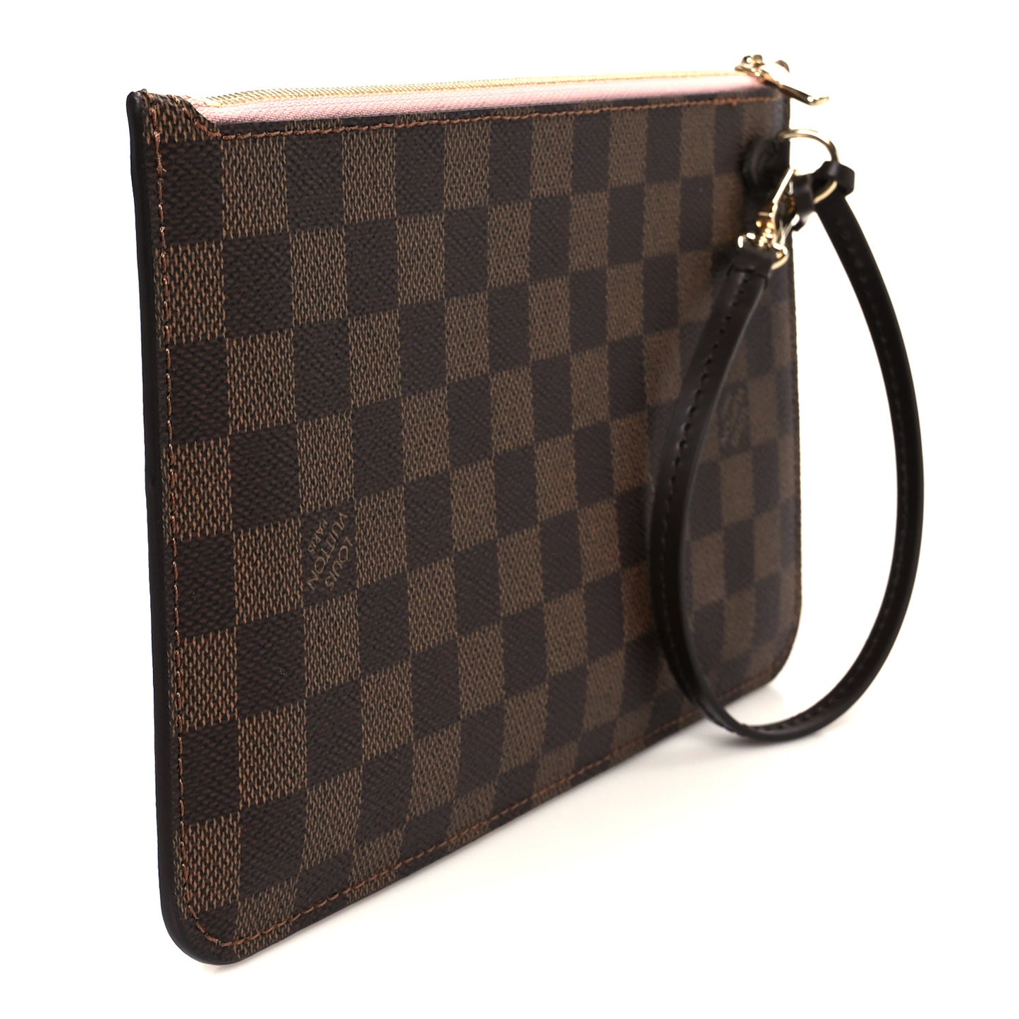 Damier Ebene Neverfull MM GM Pochette Rose Ballerine