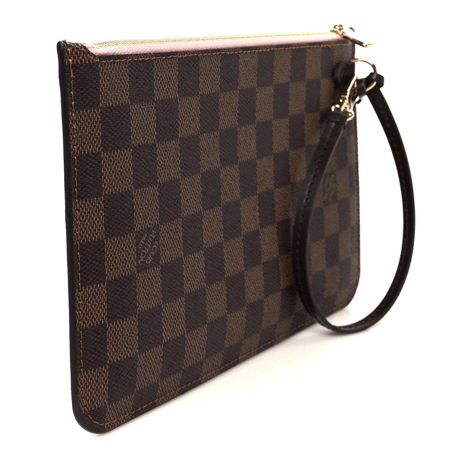 Louis Vuitton Damier Ebene Neverfull MM GM Pochette Rose Ballerine 3 of 7