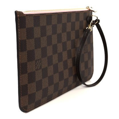 Louis Vuitton Damier Ebene Neverfull MM GM Pochette Rose Ballerine 3 of 7