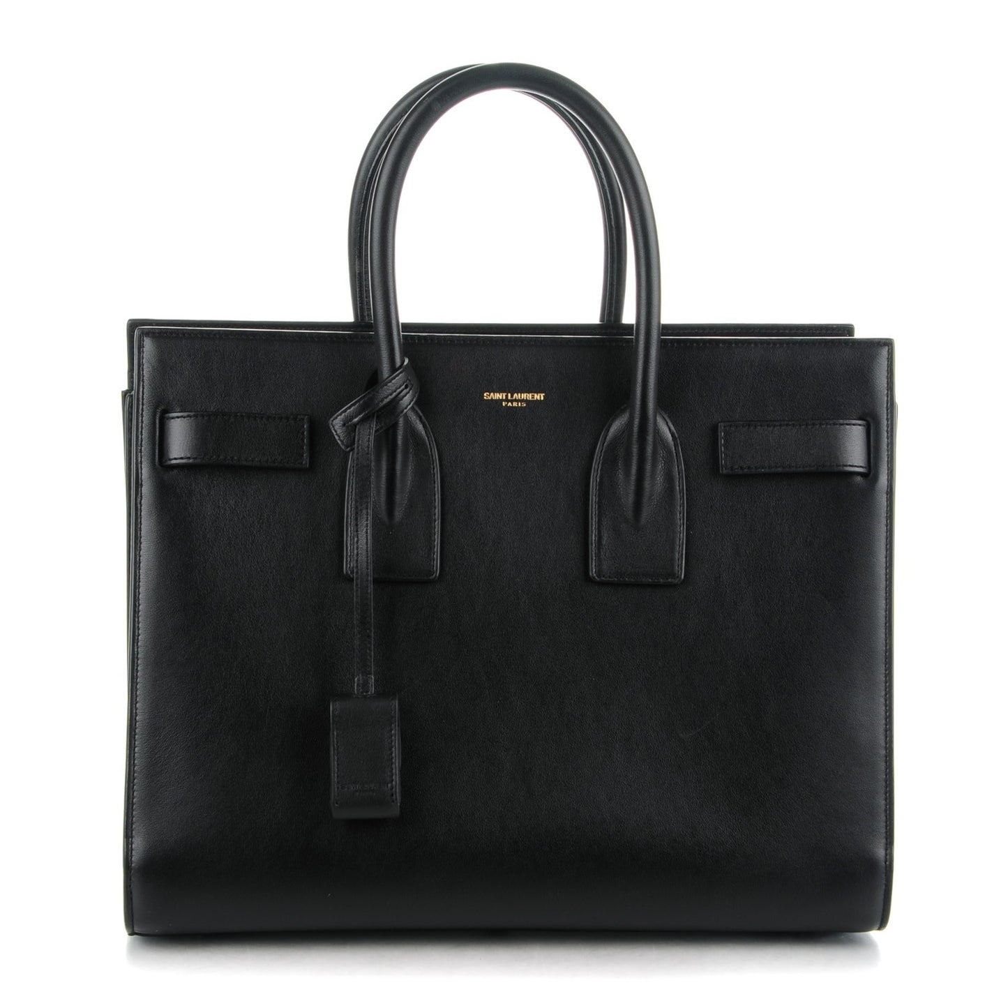 Calfskin Small Sac De Jour Black