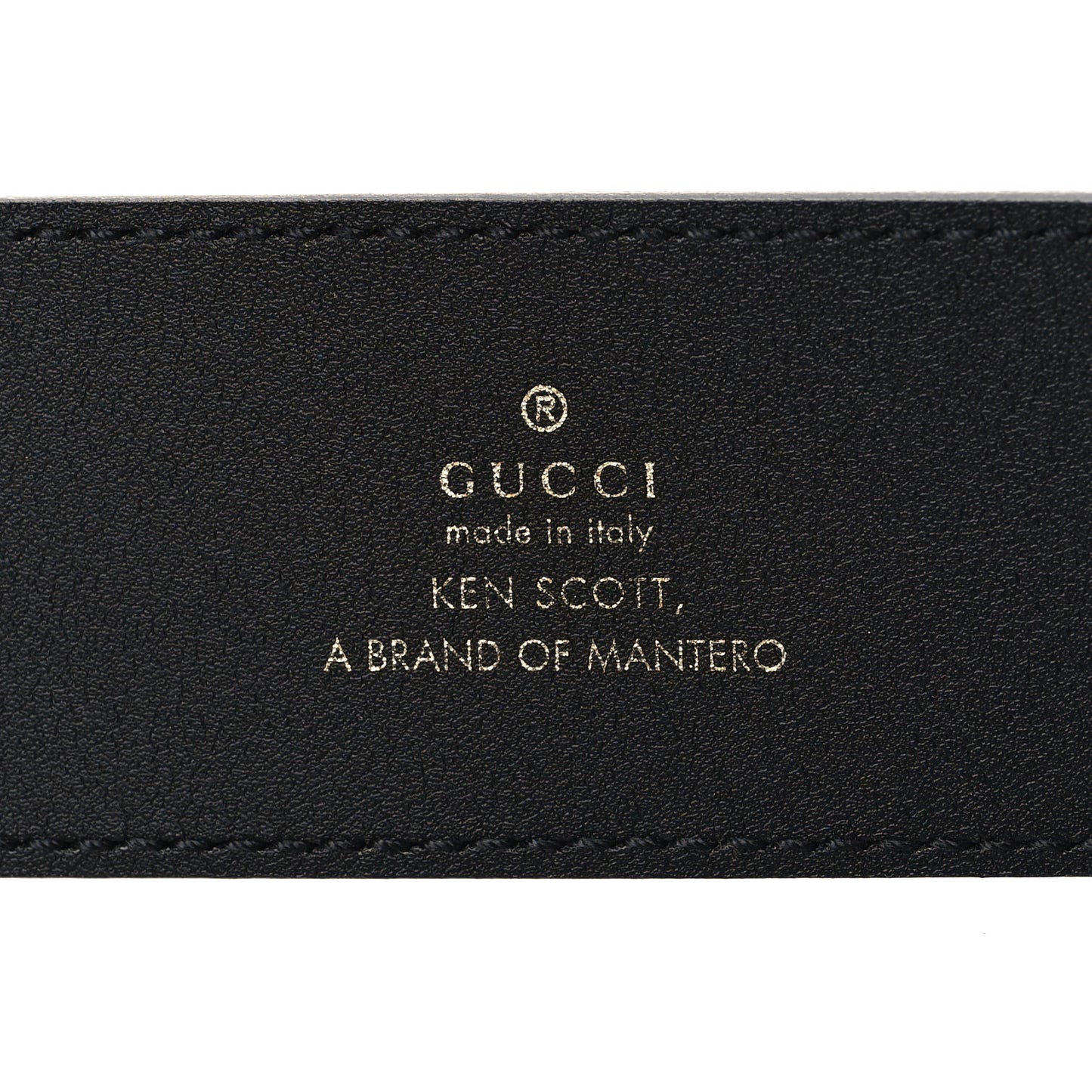 x Ken Scott Calfskin Double G 40mm Belt 80/32 Black Multicolor