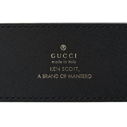 Gucci x Ken Scott Calfskin Double G 40mm Belt 80/32 Black Multicolor 5 of 5