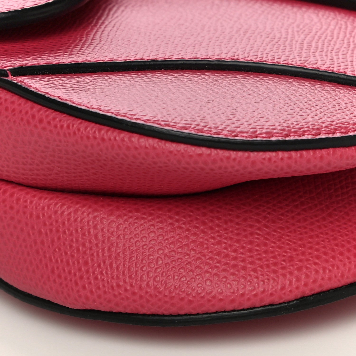 Christian Dior Grained Calfskin Mini Saddle Bag Pink 12 of 13