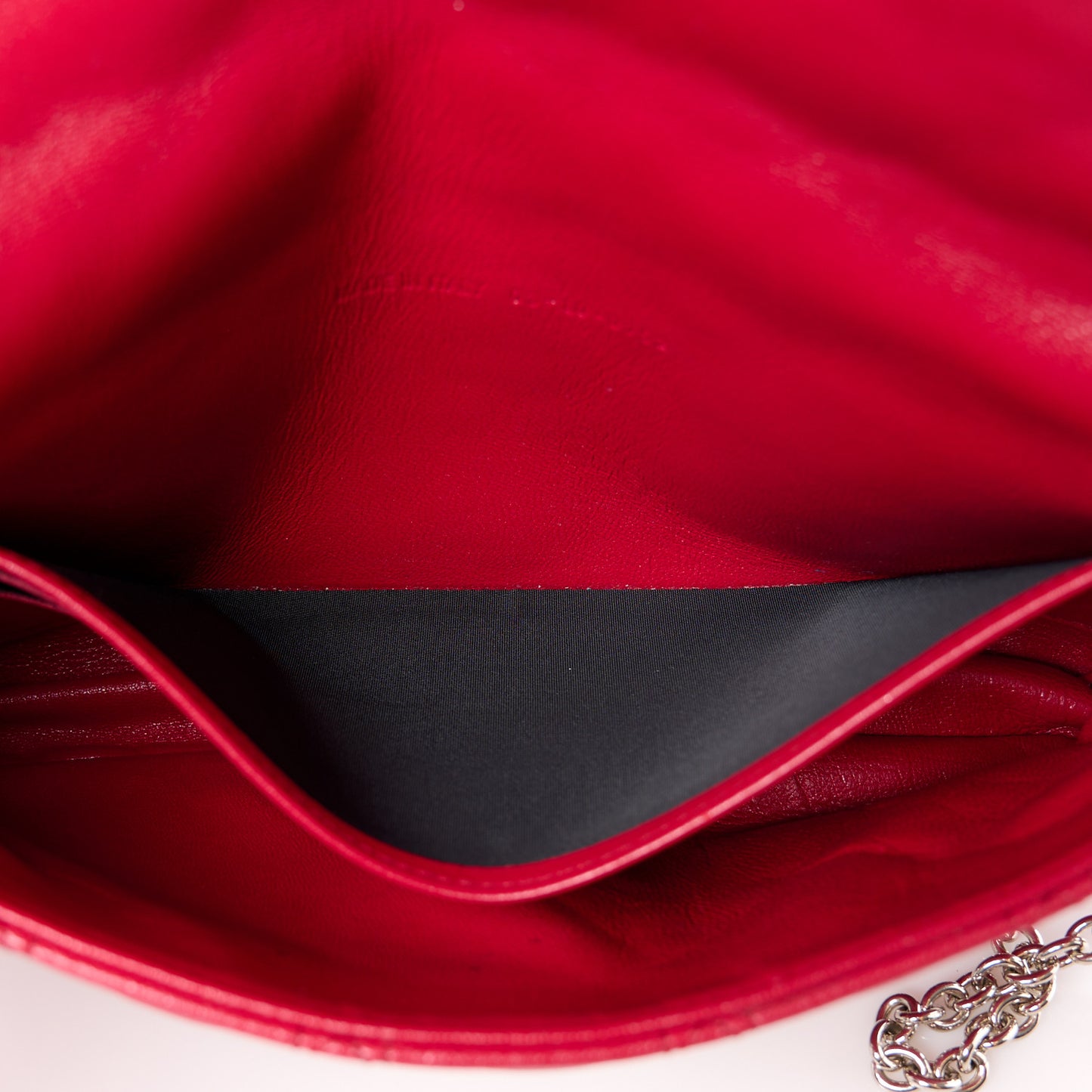 Lambskin Cannage Miss Dior Promenade Pouch Red