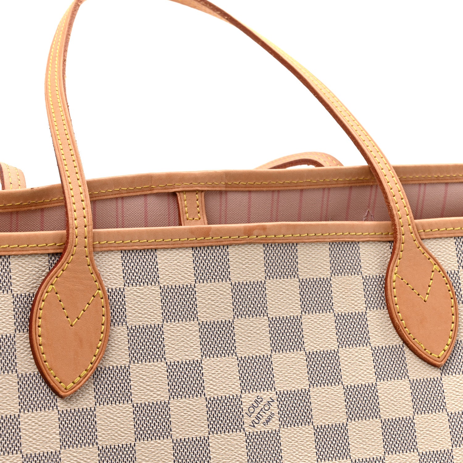 Louis Vuitton Damier Azur Neo Neverfull MM Rose Ballerine 14 of 14