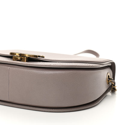 Chanel Shiny Calfskin Goatskin Quilted Small Coco Curve Messenger Flap Grey 10 of 10