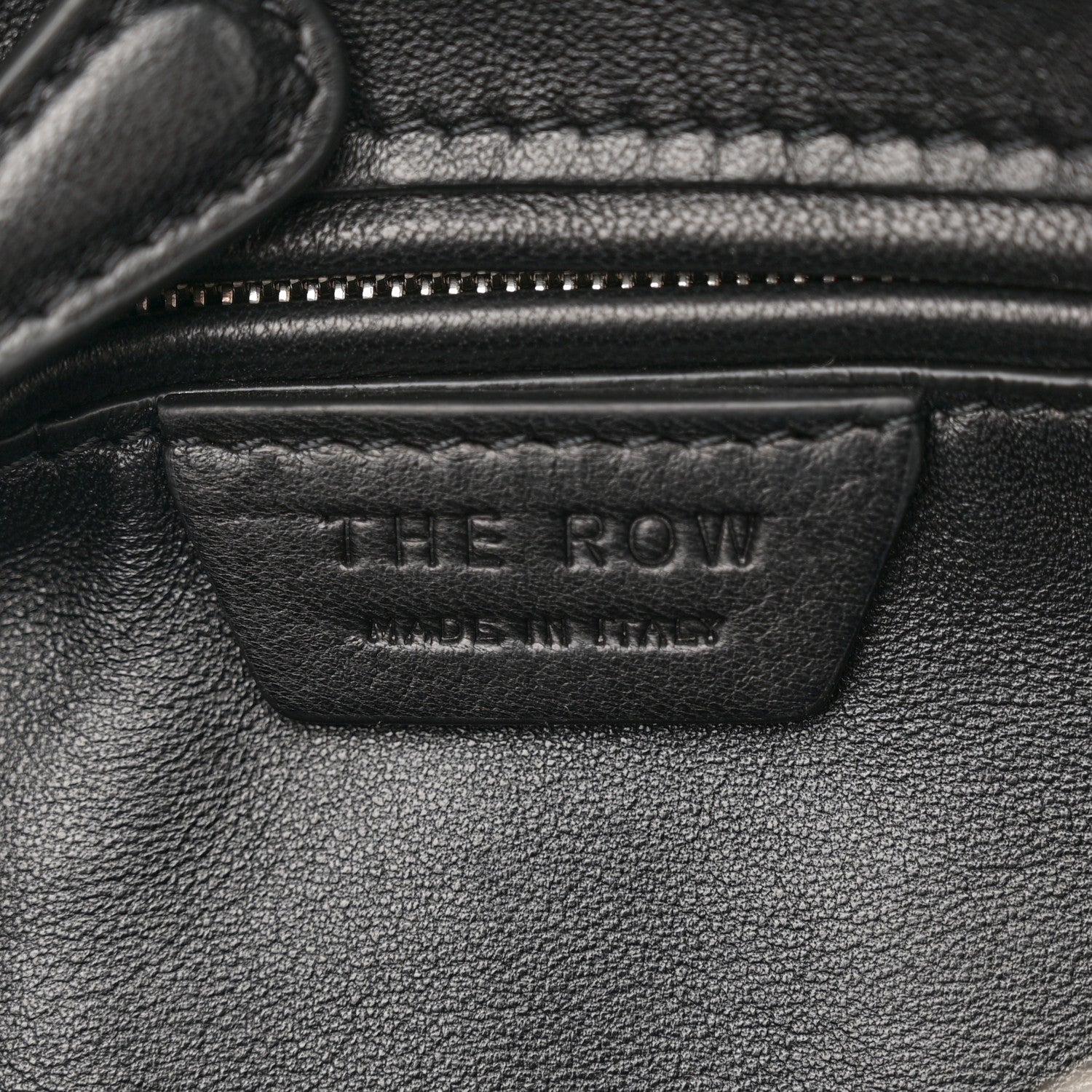 The Row Goatskin XL Bourse Bag Black 6 of 9