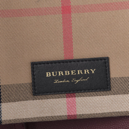 Burberry Grainy Calfskin Medium Honeybrook Tote Dark Plum 7 of 13