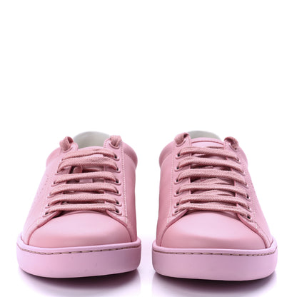 Gucci Calfskin Interlocking G Perforated Womens Ace Sneakers 35 Wild Rose Lapis 2 of 8