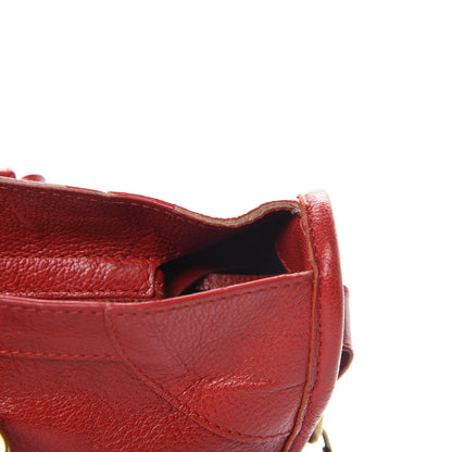 Balenciaga Sugar Goatskin Classic Gold Hardware City Rouge Rouge Coquelicot 17 of 20
