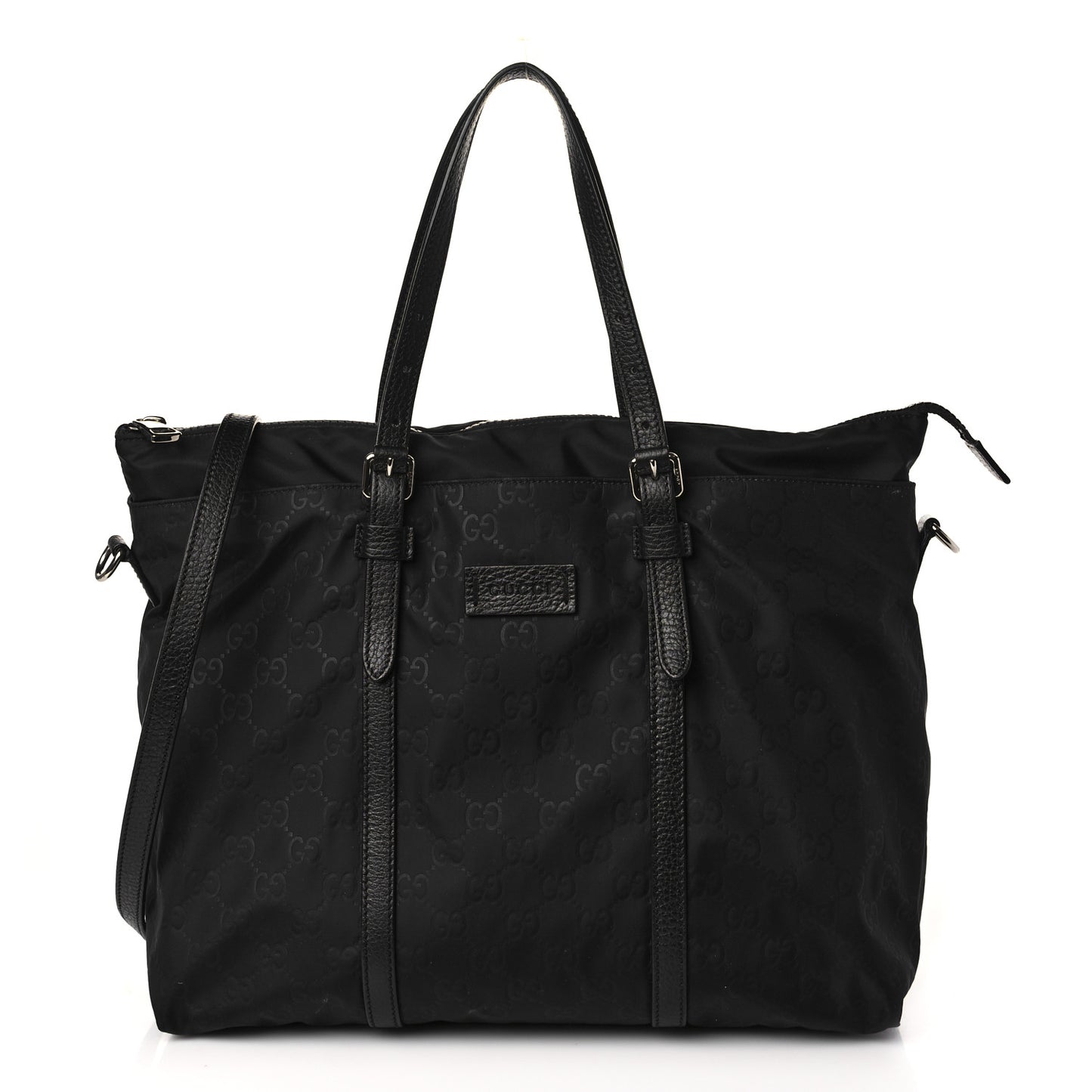 Nylon Monogram Tote Black