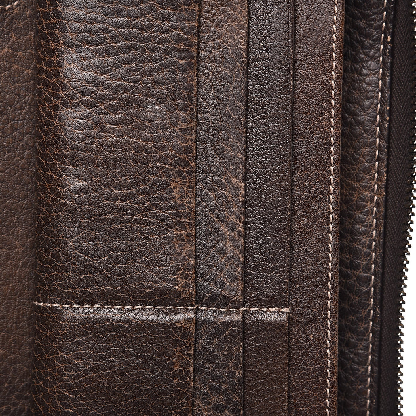 Guccissima Bamboo Tassel Zip Around Wallet Brown