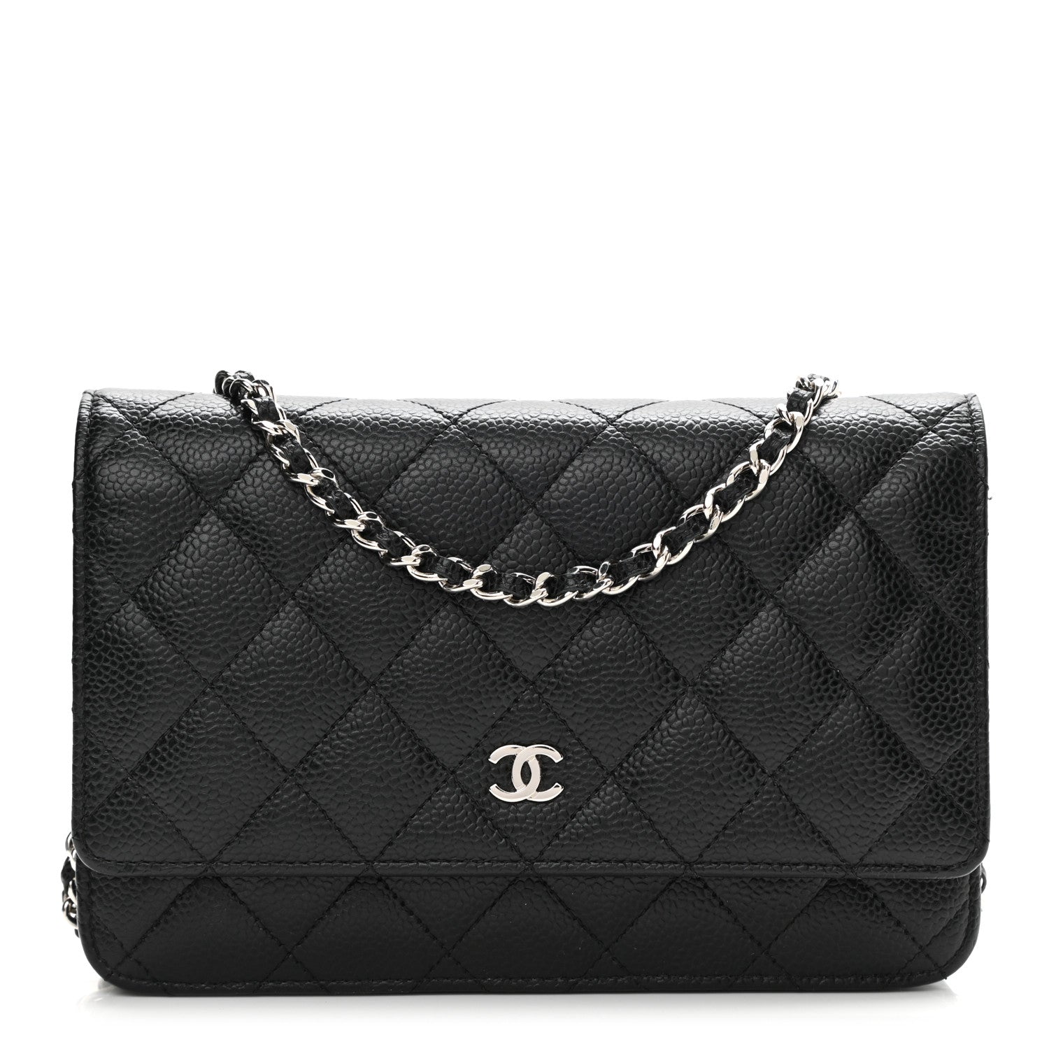 Chanel Caviar Quilted Wallet On Chain WOC Black 1 of 10