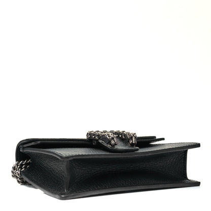 Gucci Calfskin Super Mini Dionysus Shoulder Bag Black 4 of 9