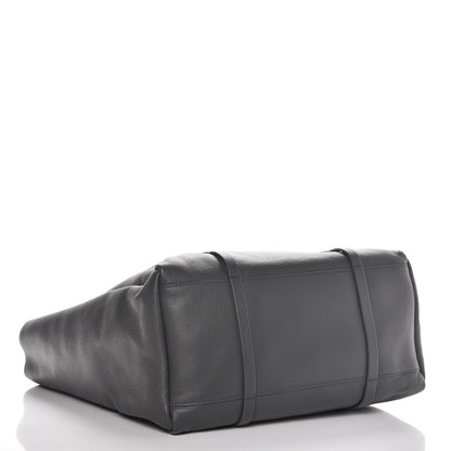 Balenciaga Veau Baltimore Double Sided Medium Everyday Tote Gris Fossile Bleu Turquoise 5 of 8