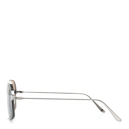 Cartier Metal Santos De Cartier Aviator Sunglasses CT0230S Silver 3 of 9