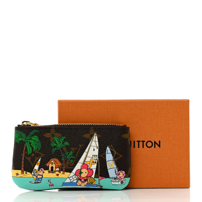 Louis Vuitton Monogram 2023 Christmas Animation Sailing Vivienne Key Pouch Dragonfruit Pink 6 of 6