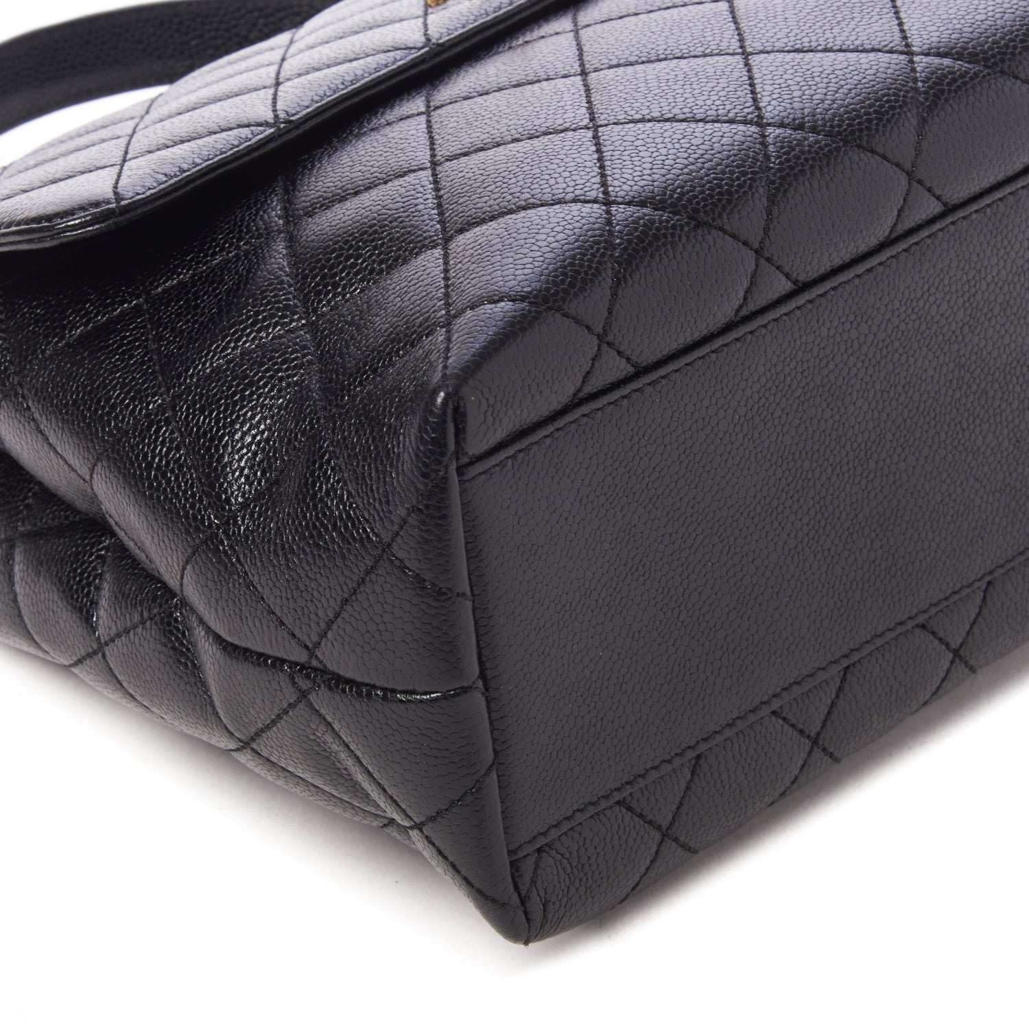 Chanel Caviar Quilted Jumbo Kelly Flap Black 5 of 9
