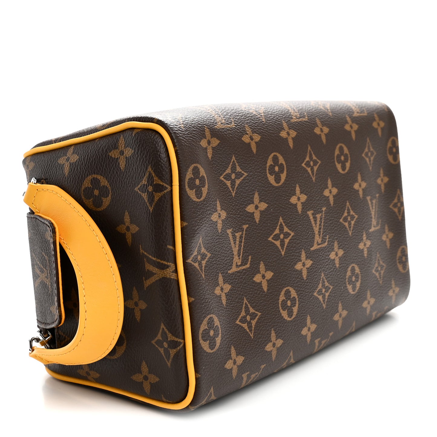 Monogram Macassar Dopp Kit Toilet Pouch Safran Yellow