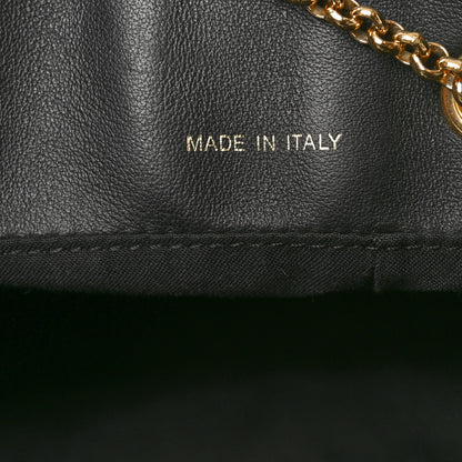 Fendi Vitello Grace King Karligraphy Chain Bucket Bag Black Bisquit 7 of 11