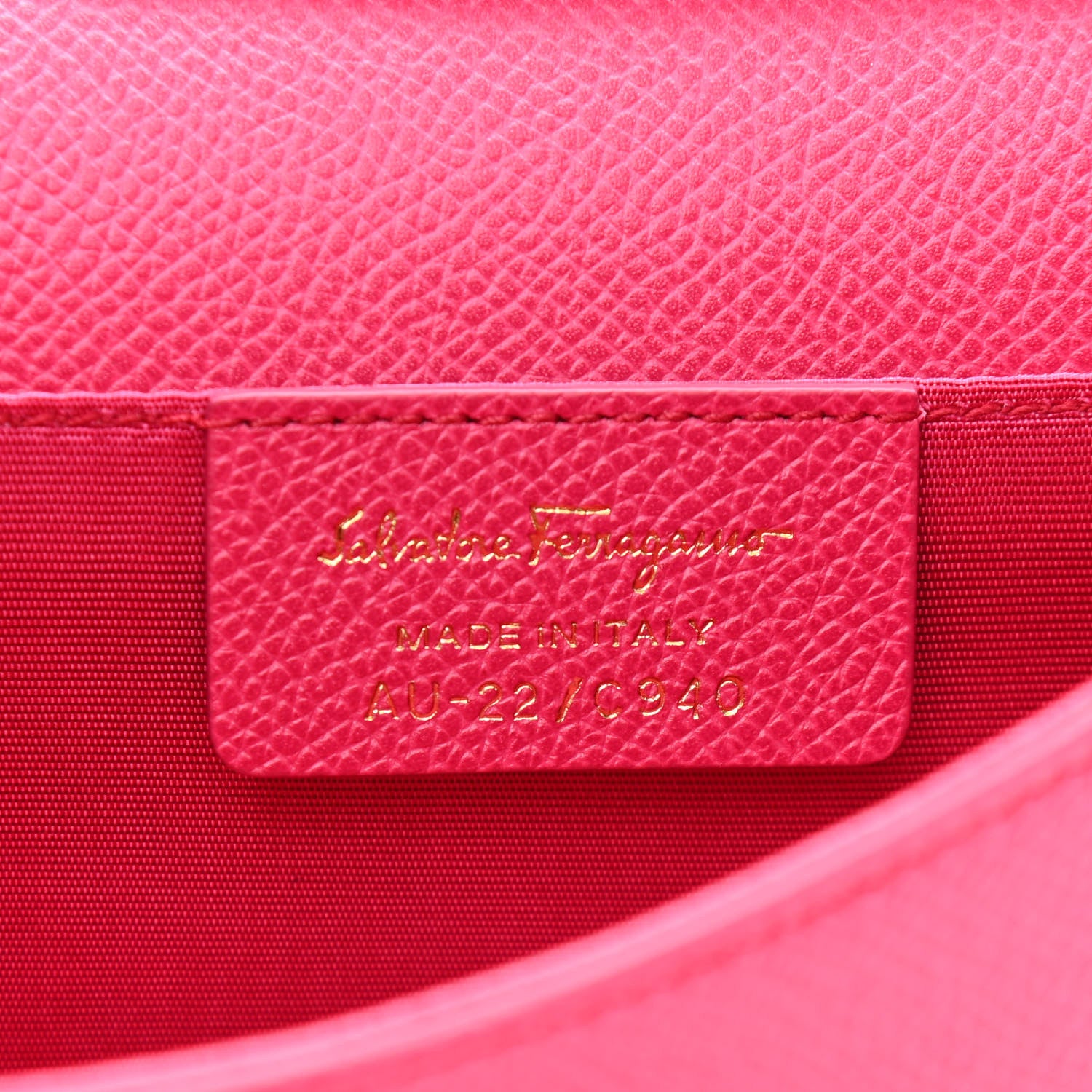 Salvatore Ferragamo Hammered Calfskin Vara Bow Minibag Pink 6 of 9