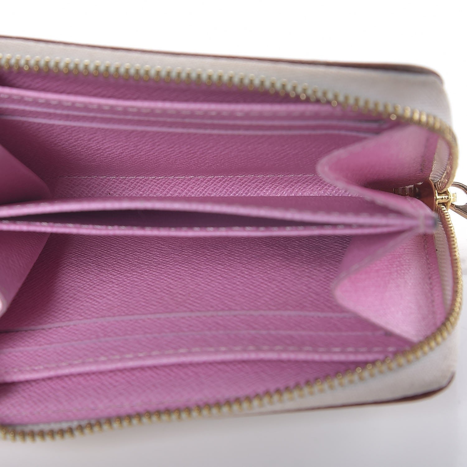 Louis Vuitton Monogram Multicolor Zippy Coin Purse Wallet White Litchi 6 of 8