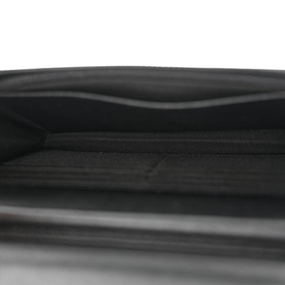 Chanel Grained Calfskin Quilted CC Box Wallet On Chain WOC Black 5 of 13