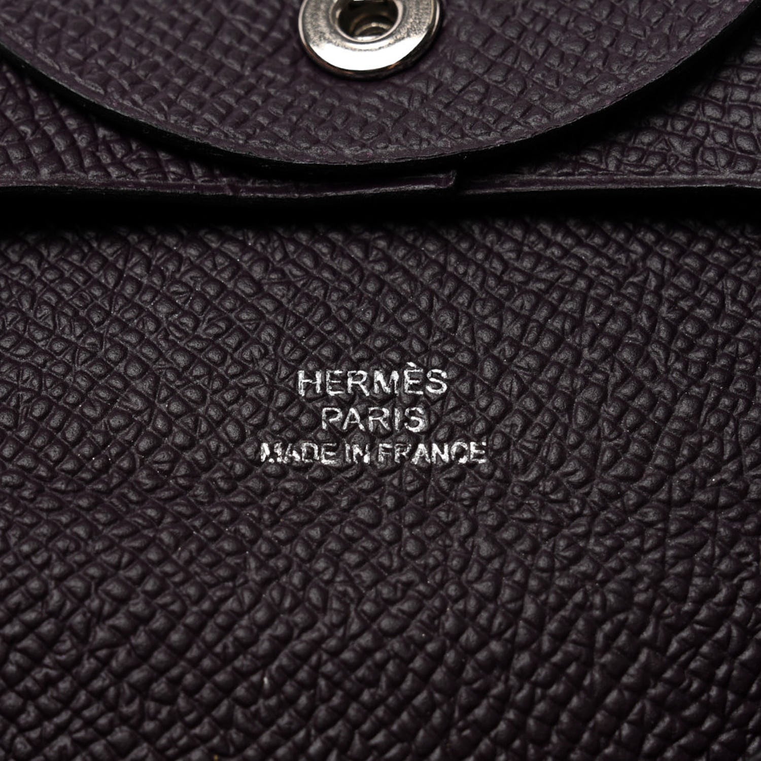 Hermes Epsom Bastia Coin Purse Raisin 5 of 7