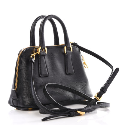 Prada Saffiano Lux Mini Promenade Tote Black 2 of 7