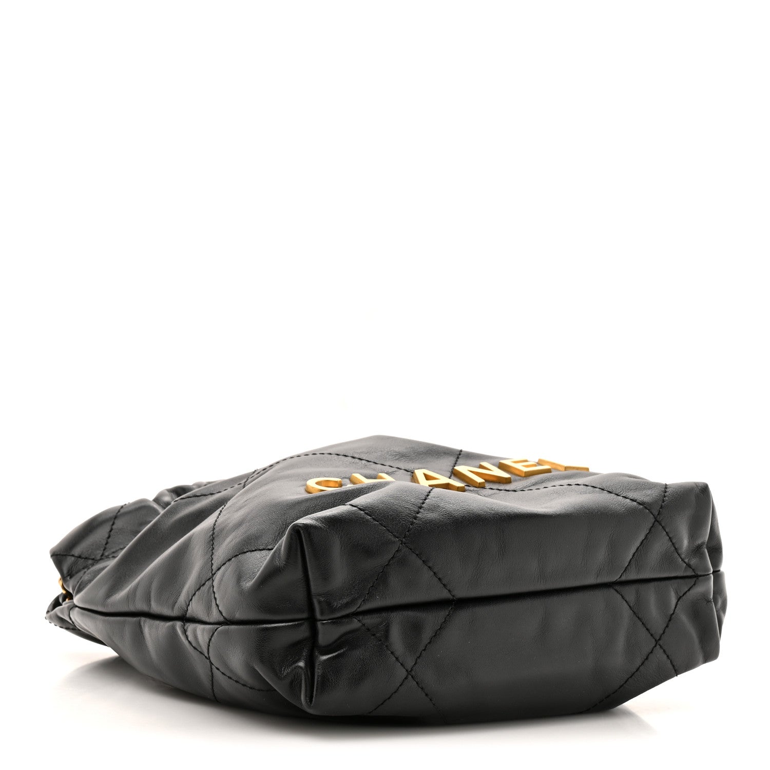 Chanel Shiny Calfskin Quilted Mini Chanel 22 Black 4 of 10