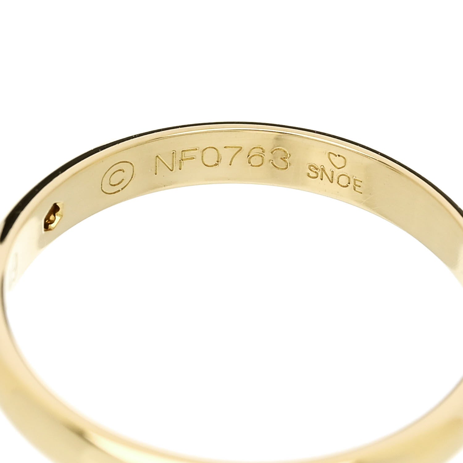 Cartier 18K Yellow Gold Diamond 2.6mm 1895 Wedding Band Ring 49 5 5 of 5