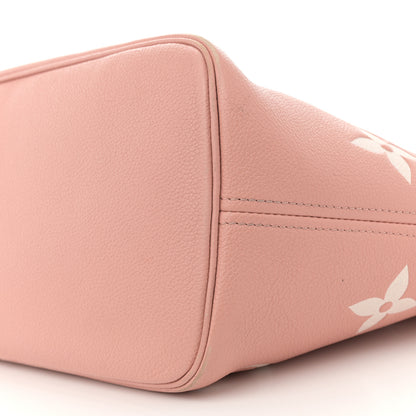 Louis Vuitton Empreinte Monogram Giant Neverfull MM Trianon Pink Cream 10 of 17